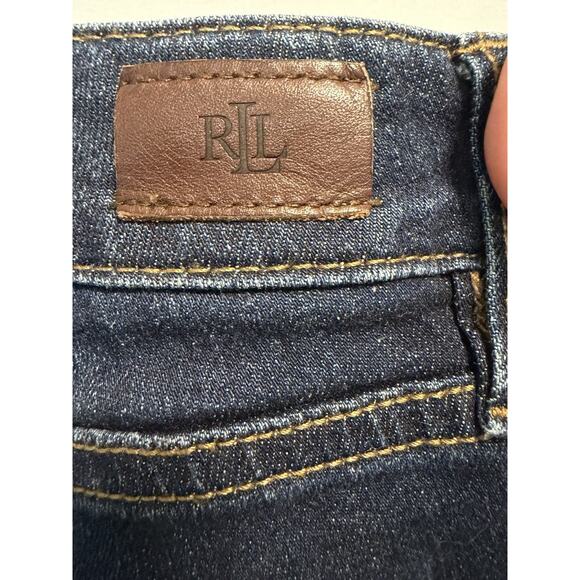 Ralph Lauren | LRL Modern Straight Curvy Dark Wash Denim Jeans Heritage-Size 8 - Picture 5 of 9